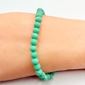 Green Beaded Bracelet